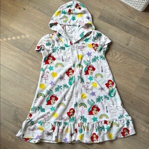 Disney Ariel Swim Coverup with Hood and Zipper
